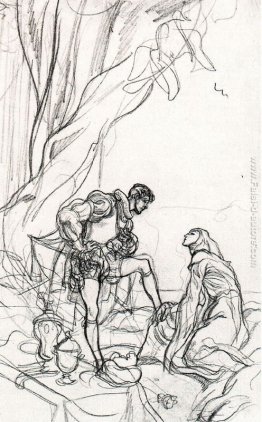 Don Giovanni. Studio di illustrazione. Don Giovanni. Studio di illustrazione.