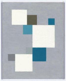 Composizione con un quadrato blu Composizione con un quadrato blu