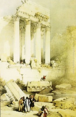 Baalbek. Resti del Portico occidentale del Tempio di Giove Baalbek. Resti del Portico occidentale del Tempio di Giove