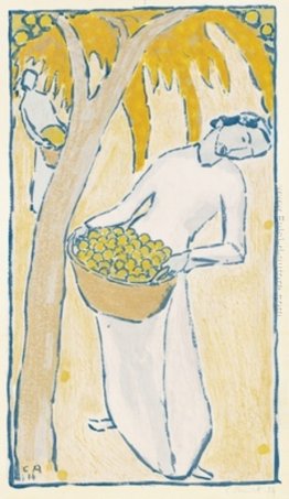 Frutta Harvest (figura femminile con il cestino) Frutta Harvest (figura femminile con il cestino)