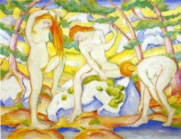 Facendo il bagno Ragazze Facendo il bagno Ragazze