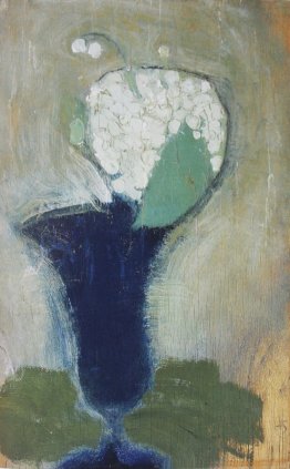 Gigli della valle in un vaso blu II Gigli della valle in un vaso blu II