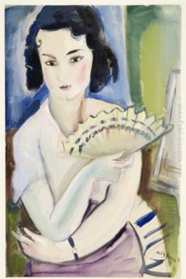 Mulher com leque Mulher com leque