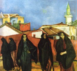 Dobrujan Paesaggio con cinque Turk Donne Dobrujan Paesaggio con cinque Turk Donne