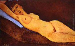 Nudo sdraiato con Blue Cushion Nudo sdraiato con Blue Cushion