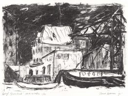 Cantiere navale Groenland in inverno, città di Amsterdam Cantiere navale Groenland in inverno, città di Amsterdam