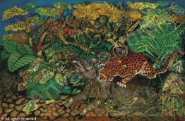 Leopard con tapiro Leopard con tapiro