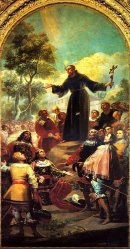 San Bernardino da Siena predica di Alfonso V d'Aragona San Bernardino da Siena predica di Alfonso V d'Aragona
