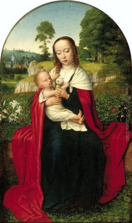La Madonna col Bambino in un paesaggio La Madonna col Bambino in un paesaggio