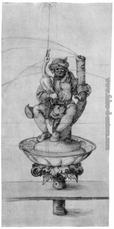 Bauer oca con una figura fontana