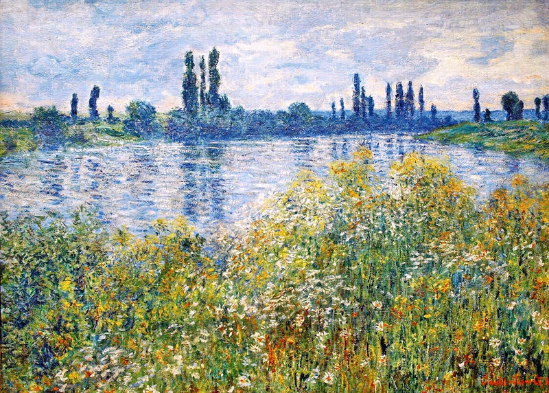 Fiori sulle rive della Senna vicino a Vétheuil