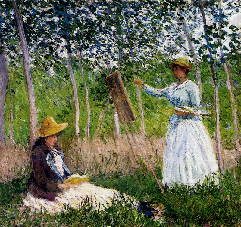 Nei boschi di Giverny Blanche Hoschede