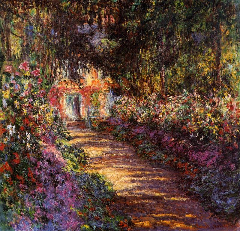 Percorso nel giardino di Monet a Giverny