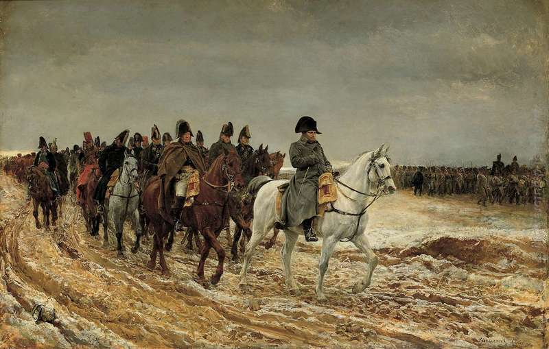 1814. Campagne de France (Napoleone e il suo staff di ritorno da