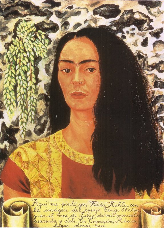Autoritratto con i capelli sciolti di Frida Kahlo in vendita