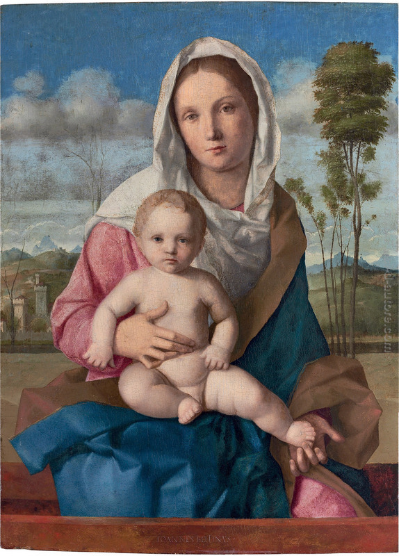 Madonna col Bambino in un paesaggio