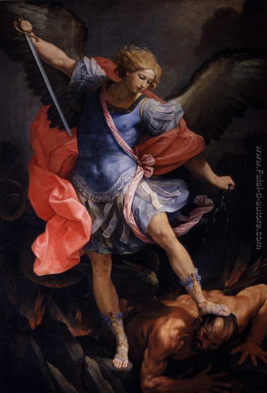 L'Arcangelo Michele sconfiggere Satana