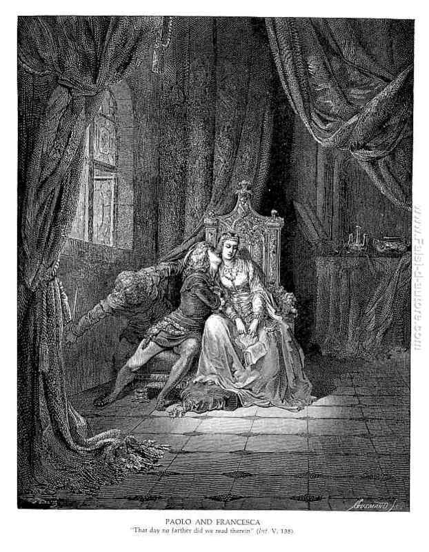 Paolo e Francesca di Gustave Dore in vendita