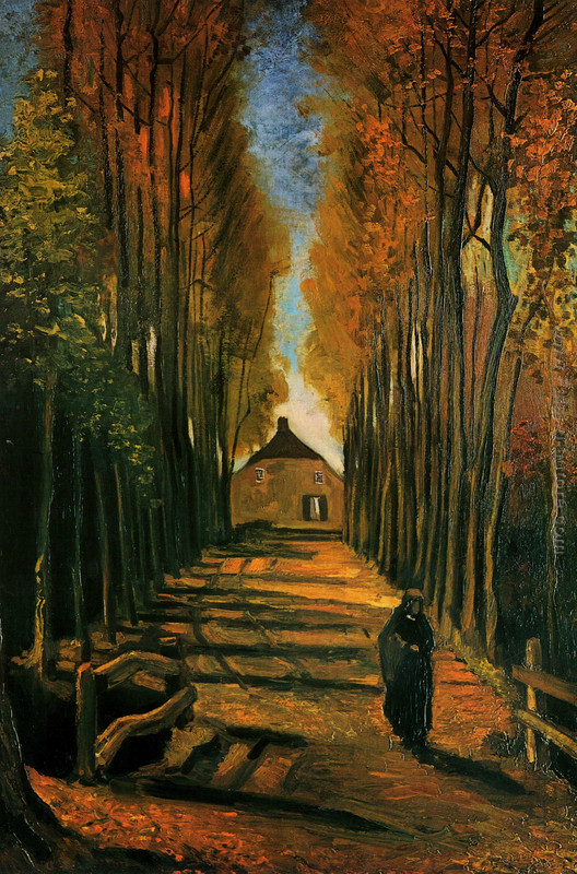 Viale dei Pioppi al tramonto