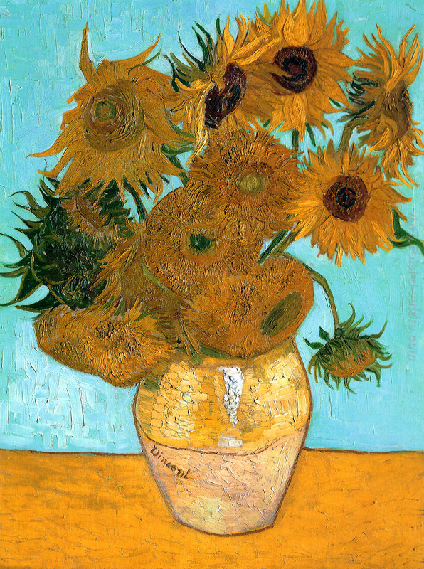 Still Life - Vaso di girasoli