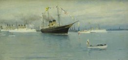 Sfilata della Marina. Yacht imperiale Standart. Sfilata della Marina. Yacht imperiale Standart.