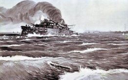 La battaglia di Tsushima. Ultimi minuti della corazzata Principe La battaglia di Tsushima. Ultimi minuti della corazzata Principe