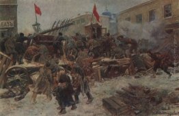 Lotta sulle barricate in Red Presnya Lotta sulle barricate in Red Presnya
