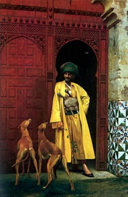 Un arabo e il suo cane Un arabo e il suo cane