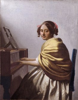Giovane donna seduta al virginale (Una giovane donna seduta al v Giovane donna seduta al virginale (Una giovane donna seduta al v