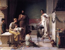 La visita di un bambino malato al Tempio di Esculapio La visita di un bambino malato al Tempio di Esculapio