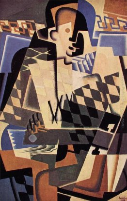 Arlecchino con una chitarra Arlecchino con una chitarra