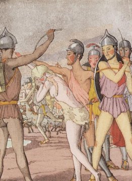 Illustrazione per il romanzo Dafni e Cloe 3 Illustrazione per il romanzo Dafni e Cloe 3