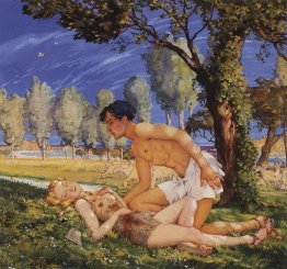 Illustrazione per il romanzo Dafni e Cloe 4 Illustrazione per il romanzo Dafni e Cloe 4