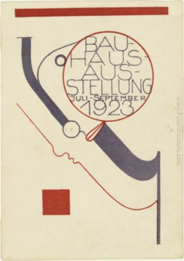 Cartolina per l'Esposizione Bauhaus (Postkarte für die Bauhaus-A Cartolina per l'Esposizione Bauhaus (Postkarte für die Bauhaus-A