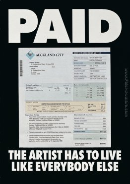 Pagato: L'artista ha di vivere come tutti gli altri Pagato: L'artista ha di vivere come tutti gli altri