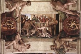 Volta della Cappella Sistina: Sacrificio di Noè Volta della Cappella Sistina: Sacrificio di Noè