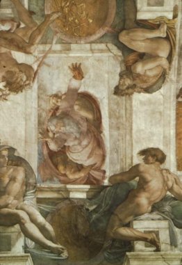 Volta della Cappella Sistina: Dio divisione Terra e Acqua Volta della Cappella Sistina: Dio divisione Terra e Acqua