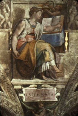 Volta della Cappella Sistina: Sibilla Erithraea Volta della Cappella Sistina: Sibilla Erithraea