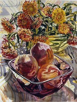 Pesche e Strawflowers Pesche e Strawflowers