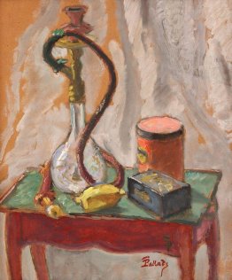 Natura morta con Hubble-Bubble e Scatole Natura morta con Hubble-Bubble e Scatole