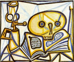 Gru, libro e lampada ad olio Gru, libro e lampada ad olio