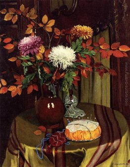 Crisantemi e fogliame autunnale Crisantemi e fogliame autunnale