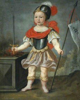 Ragazzo in vestito operato come un soldato romano Ragazzo in vestito operato come un soldato romano