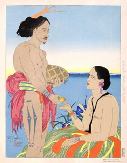 Amoureux troverete un Tarang Yap. Ouest Carolines Amoureux troverete un Tarang Yap. Ouest Carolines