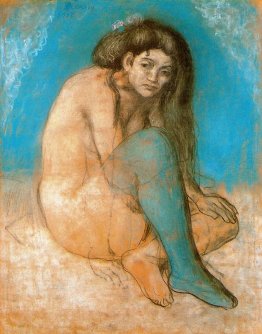 Seduto nudo femminile Seduto nudo femminile