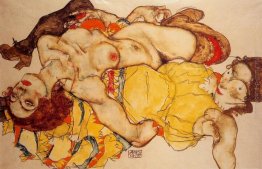 Due ragazze che si trovano intrecciate Due ragazze che si trovano intrecciate