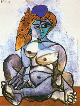 Donna nuda con il cofano turco Donna nuda con il cofano turco