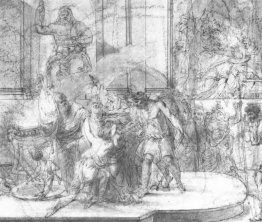 Sacerdoti pagani che uccidono i primi cristiani Kiev nel tempio Sacerdoti pagani che uccidono i primi cristiani Kiev nel tempio