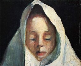 Natura morta, la testa del bambino con un panno bianco Natura morta, la testa del bambino con un panno bianco