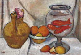 Natura morta con ciotola di pesce Natura morta con ciotola di pesce